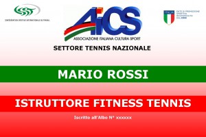 FAC SIMILE TARGA FITNESS TENNIS